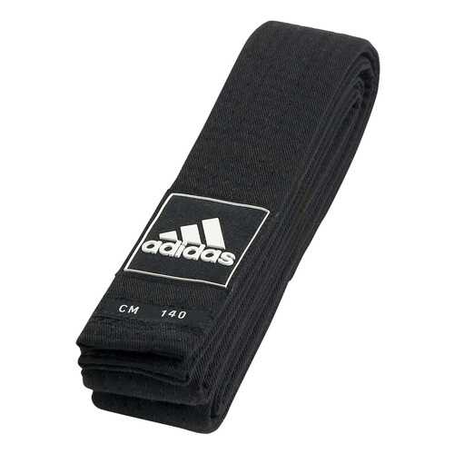 Пояс для тхэквондо Adidas Competition Black Belt черный, 220 см в Интерспорт