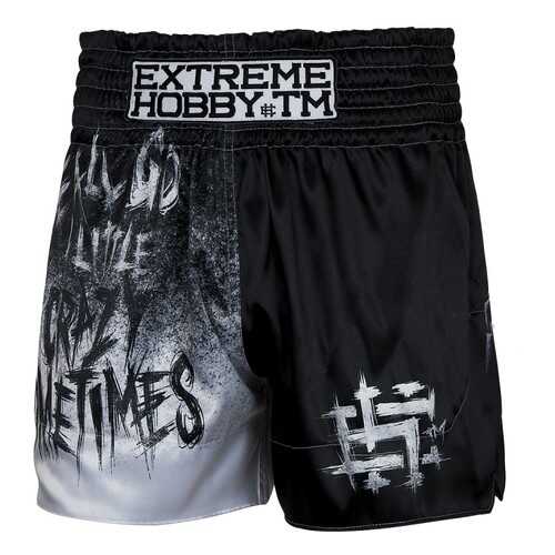 Шорты для единоборств Extreme Hobby Muay Thai Psycho Clown черные, XXL, 190 см в Интерспорт