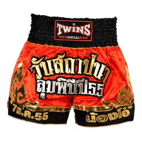 Шорты для тайского бокса Twins T-35 THAI BOXING SHORTS красно-золотые в Интерспорт