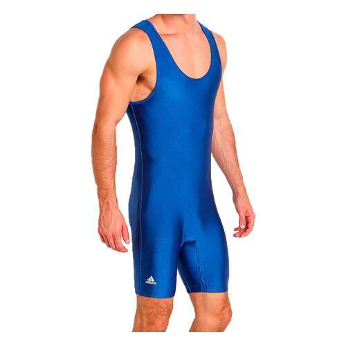 Трико борцовское Adidas детское Wrestling Solid Singlet синее YL 152 см в Интерспорт