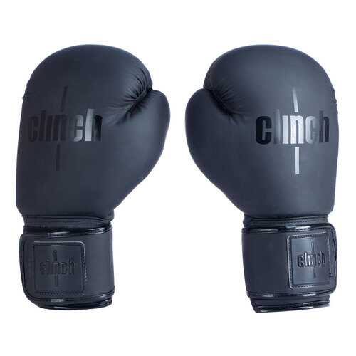 Боксерские перчатки Clinch Mist черные 10 унций в Интерспорт