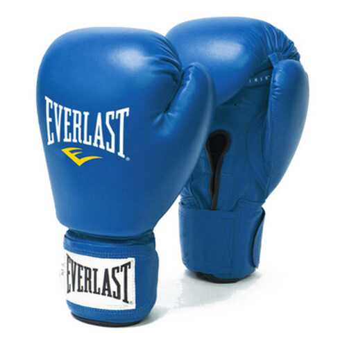 Боксерские перчатки Everlast Amateur Cometition PU синие 10 унций в Интерспорт