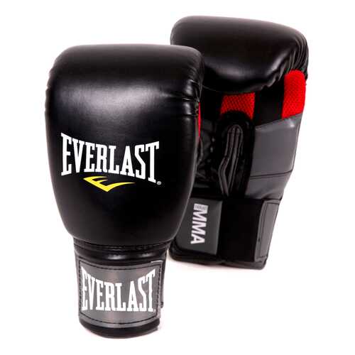 Боксерские перчатки Everlast Clinch Strike черные 12 унций в Интерспорт