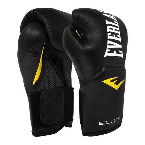 Боксерские перчатки Everlast Elite ProStyle черные 12 унций в Интерспорт