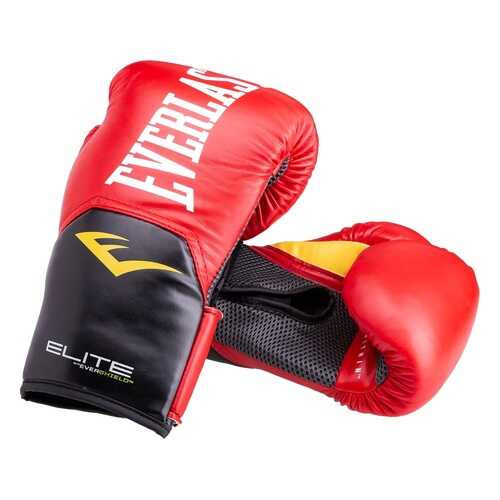 Боксерские перчатки Everlast Elite ProStyle красные 12 унций в Интерспорт