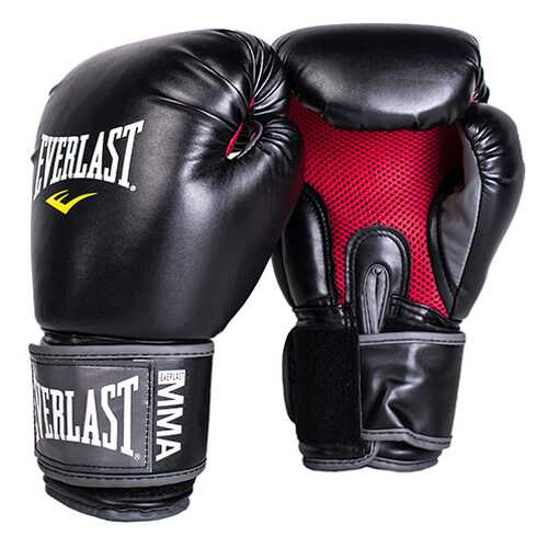 Боксерские перчатки Everlast Pro Style Muay Thai черные 12 унций в Интерспорт