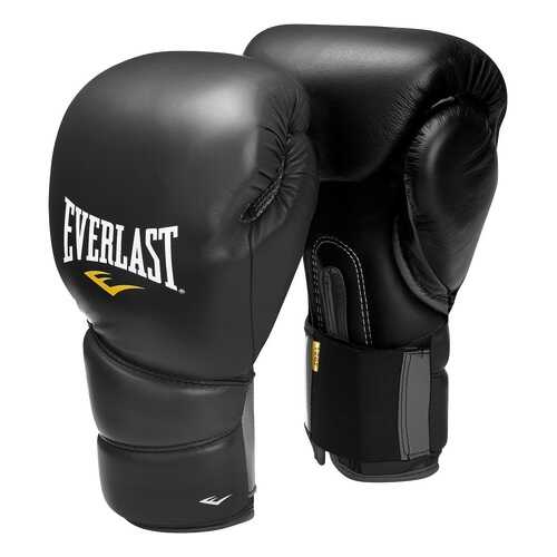 Боксерские перчатки Everlast Protex2 Muay Thai черные 12 унций в Интерспорт