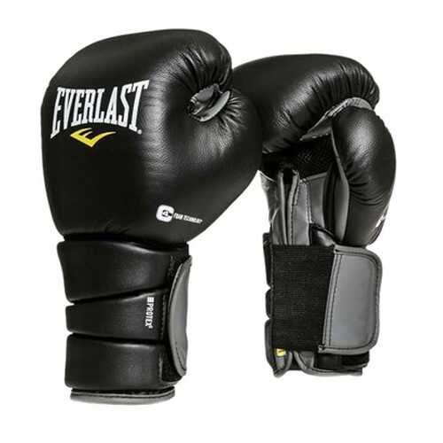 Боксерские перчатки Everlast Protex3 черные 16 унций в Интерспорт