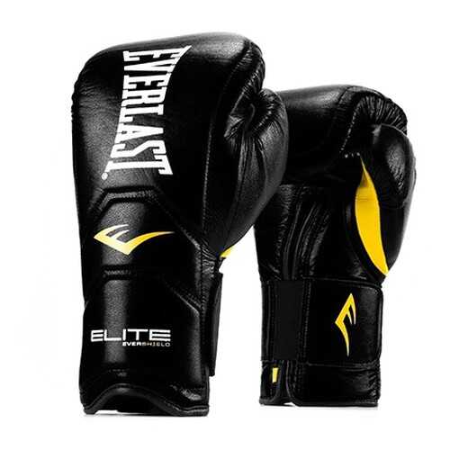 Боксерские перчатки тренировочные Everlast Elite Pro P00000680 черные 18 унций в Интерспорт