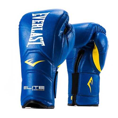 Боксерские перчатки тренировочные Everlast Elite Pro синие 14 унций в Интерспорт