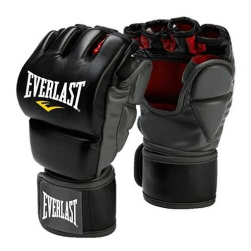 Боксерские перчатки тренировочные Everlast Grappling черные 8 унций в Интерспорт