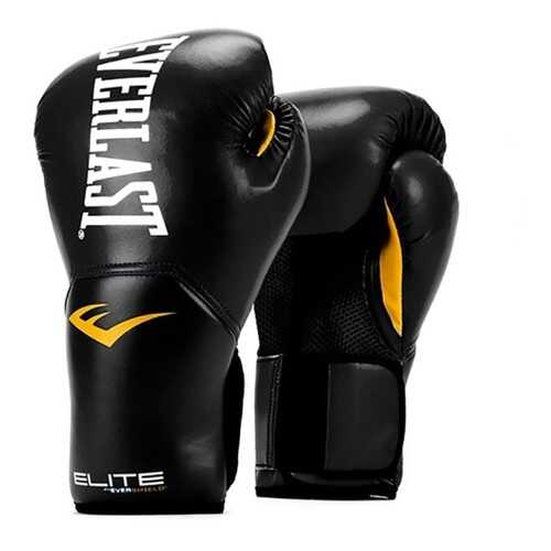 Боксерские перчатки тренировочные Everlast ProStyle черные 12 унций в Интерспорт