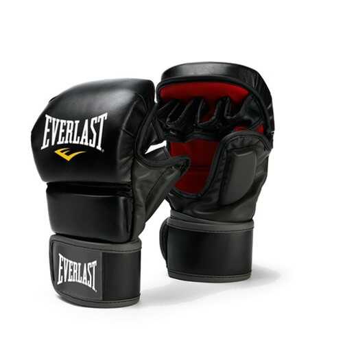 Боксерские перчатки тренировочные Everlast Striking L/XL черные 6 унций в Интерспорт