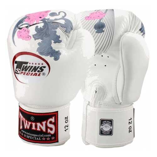 Боксерские перчатки Twins FBGVL3-13 Fancy Boxing Gloves бело-розовые 14 унций в Интерспорт