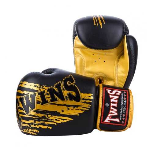 Боксерские перчатки Twins FBGVL3-TW3 FANCY BOXING GLOVES черно-золотые в Интерспорт