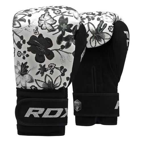 Боксерские тренировочные перчатки RDX FL-4 FLORAL WHITE в Интерспорт