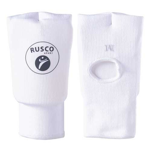 Накладки на кисть Rusco Sport, хлопок, белый (M) в Интерспорт