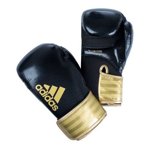 Перчатки боксерские adidas Hybrid 65 черно-золотые в Интерспорт