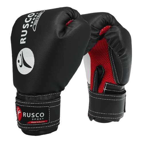 Перчатки боксерские RUSCO SPORT кож.зам. 8 Oz черные RuscoSport в Интерспорт