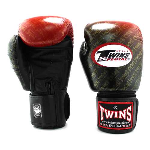 Перчатки боксерские Twins FBGVL3-TW1 FANCY BOXING GLOVES черно-красные в Интерспорт