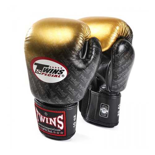 Перчатки боксерские Twins FBGVL3-TW1 FANCY BOXING GLOVES черно-золотые в Интерспорт