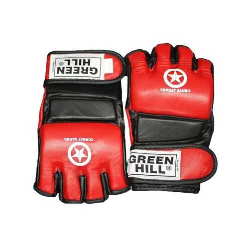 Перчатки для MMA Green Hill Combat Sambo MMR-0027, к/з, красные (L) в Интерспорт