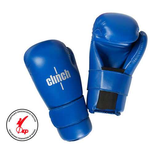 Перчатки полуконтакт Clinch Semi Contact Gloves Kick XS синие 8 унций в Интерспорт