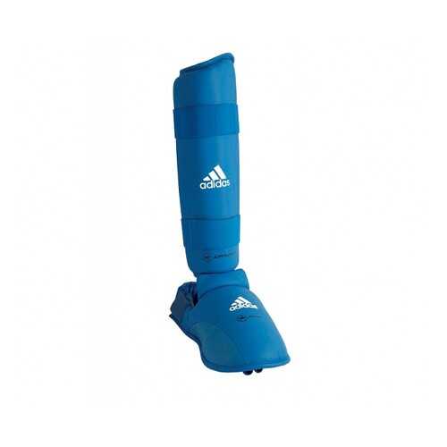 Защита голени и стопы Adidas WKF Shin & Removable Foot синяя M в Интерспорт