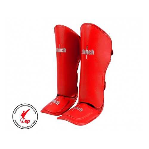 Защита голени и стопы Clinch Shin Instep Guard Kick красная XL в Интерспорт