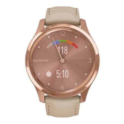 Спортивные наручные часы Garmin Vivomove Luxe Rose Gold/Light Sand в Интерспорт