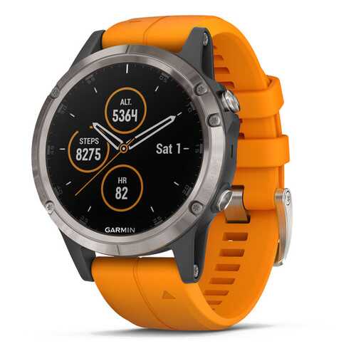 Умные часы Garmin Fenix 5 Plus 010-01988-16 в Интерспорт