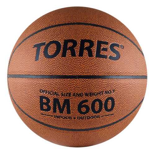 Баскетбольный мяч Torres BM600 B10026 №6 brown в Интерспорт