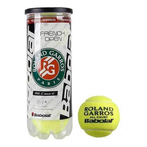 Мяч теннисный Babolat French Open All Court, желтый в Интерспорт