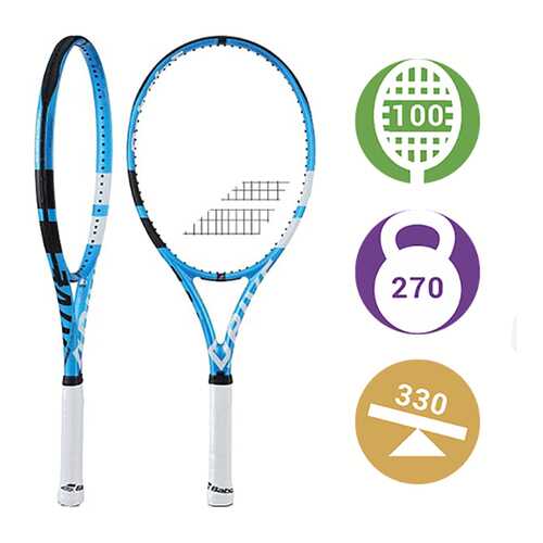 Ракетка для большого тенниса Babolat Pure Drive Lite 2018 синяя в Интерспорт