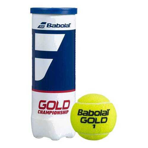 Теннисный мяч Babolat Gold Championship 3B 3 шт. желтый в Интерспорт