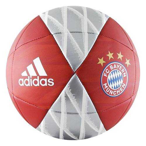 Футбольный мяч Adidas Capitano FC Bayern №5 fcb true red/red/white/silver metallic в Интерспорт