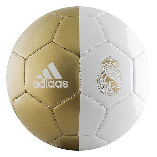 Футбольный мяч Adidas Capitano Real Madrid №5 white/dark footbal gold в Интерспорт