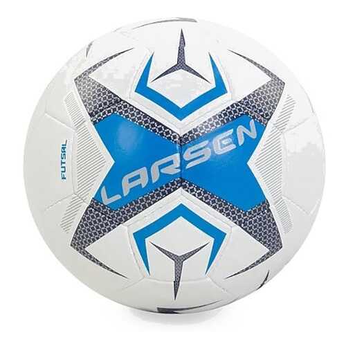 Футбольный мяч Larsen Futsal №4 white/blue в Интерспорт