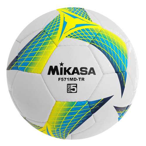 Футбольный мяч Mikasa F571MD-TR-B №5 white/yellow/blue в Интерспорт