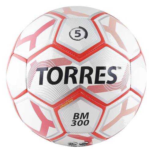 Футбольный мяч Torres BM 300 №5 white/red в Интерспорт