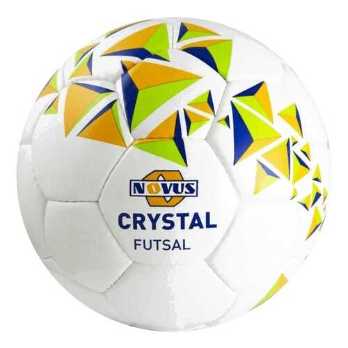 Футзальный мяч Novus Crystal Futsal №4 белый/оранжевый/синий в Интерспорт