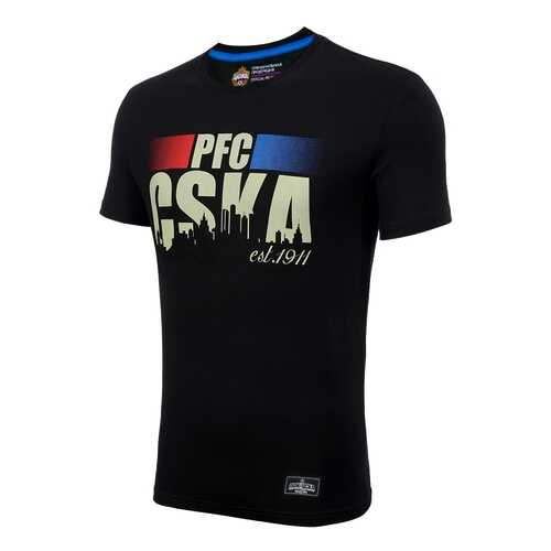 Футболка ПФК ЦСКА PFC CSKA est. 1911, черная, 3XL в Интерспорт