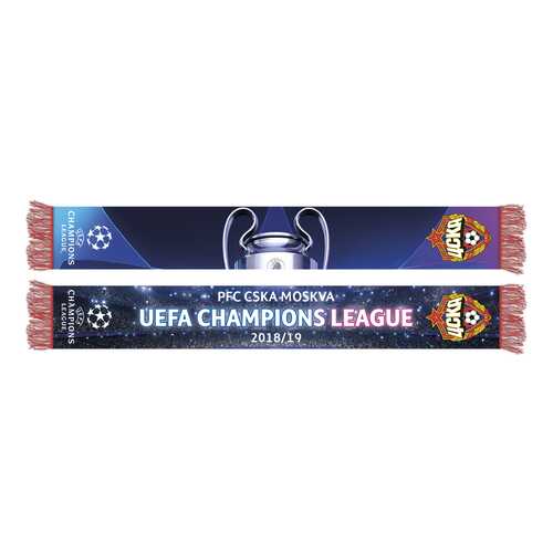 Шарф ПФК ЦСКА Champions League 2018/2019 красный/синий в Интерспорт