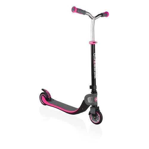 Самокат Globber Foldable Flow 125 black/pink в Интерспорт