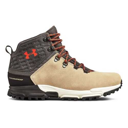 Ботинки Under Armour Brower Mid WP, city khaki/stone/radio red, 10 US в Интерспорт