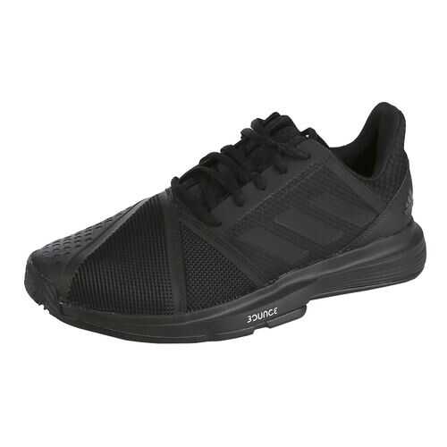 Кроссовки Adidas Court Jam Bounce M, core black /core black/carbon, 40 EU в Интерспорт