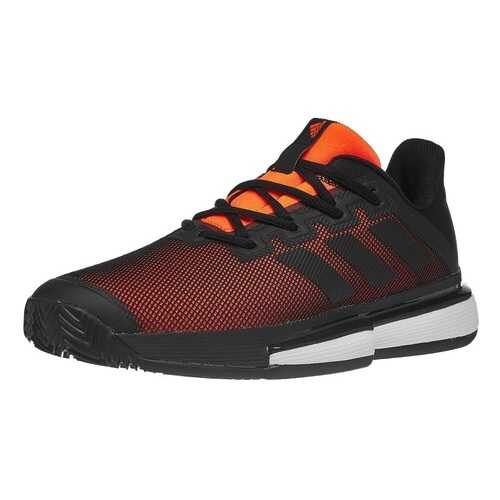 Кроссовки Adidas Solematch Bounce M, core black /core black /solar orange, 40.5 EU в Интерспорт