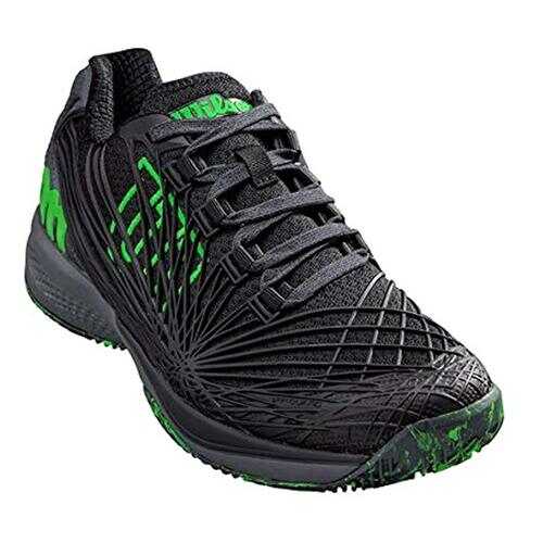 Кроссовки Wilson Kaos 2.0, black/green, 45 EU в Интерспорт