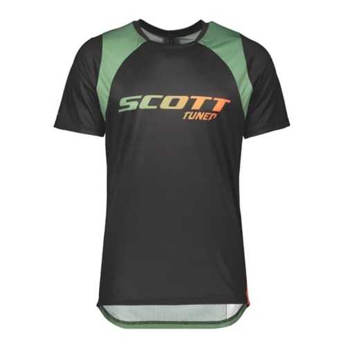 Футболка Scott Trail Vectic, black/dark ivy green, L INT в Интерспорт