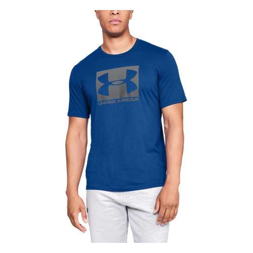 Футболка Under Armour Boxed Sportstyle Graphic Charged Cotton SS, 400 синяя, SM в Интерспорт